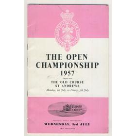 OPEN CHAMPIONSHIP 1957 (ST. ANDREWS) GOLF PROGRAMME