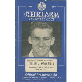 CHELSEA V ASTON VILLA 1949-50 FOOTBALL PROGRAMME