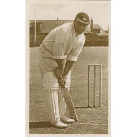 ALMA "CHAMP" HUNT (BERMUDA & SCOTLAND) SIGNED CRICKET POSTCARD