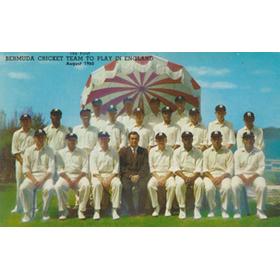 BERMUDA CRICKET TEAM 1960 POSTCARD