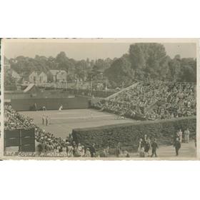 NUMBER 2 COURT, WIMBLEDON, 1950S TENNIS POSTCARD