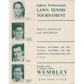 INDOOR LAWN TENNIS TOURNAMENT 1949 (WEMBLEY) PROGRAMME