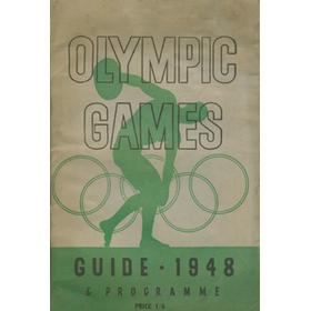 1948 OLYMPIC GAMES GUIDE AND PROGRAMME