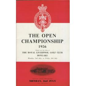 OPEN CHAMPIONSHIP 1956 (HOYLAKE) GOLF PROGRAMME