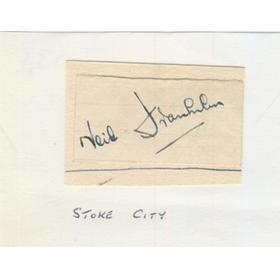 NEIL FRANKLIN (STOKE CITY & ENGLAND) FOOTBALL AUTOGRAPH