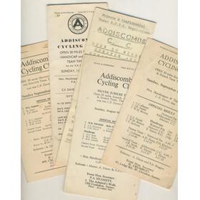 ADDISCOMBE CYCLING CLUB TIME TRIAL OFFICIAL RESULTS 1950 TO 1958