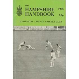 HAMPSHIRE COUNTY CRICKET CLUB ILLUSTRATED HANDBOOK 1975