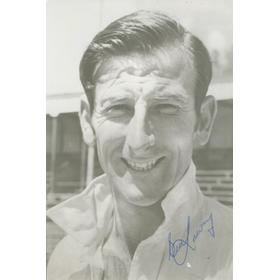 BILL LAWRY (AUSTRALIA) SIGNED CRICKET PHOTOGRAPH