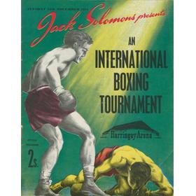 DAVE SANDS V YOLANDE POMPEY 1951 BOXING PROGRAMME