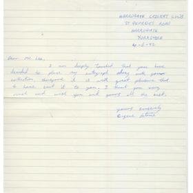EUGENE ANTOINE (TRINIDAD & WEST INDIES A) 1992 CRICKET LETTER