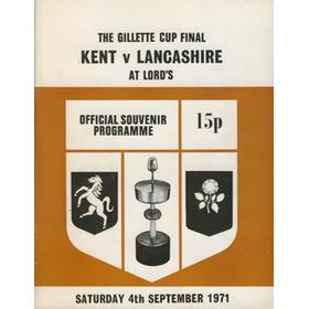 KENT V LANCASHIRE 1971 (LORD