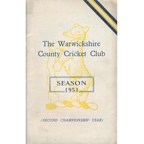 WARWICKSHIRE COUNTY CRICKET CLUB ANNUAL REPORT 1951