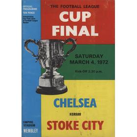 CHELSEA V STOKE CITY 1972 (LEAGUE CUP FINAL) FOOTBALL PROGRAMME