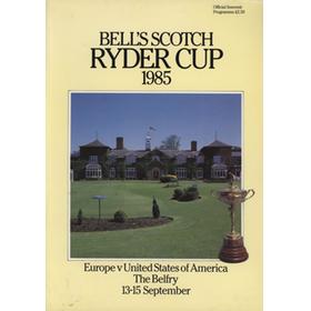 RYDER CUP 1985 (THE BELFRY) OFFICIAL GOLF PROGRAMME