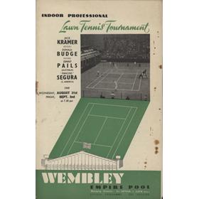 INDOOR LAWN TENNIS TOURNAMENT 1949 (WEMBLEY) PROGRAMME