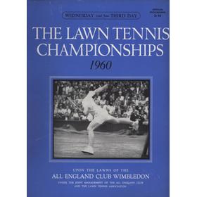 WIMBLEDON CHAMPIONSHIPS 1960 (DAY 3) TENNIS PROGRAMME
