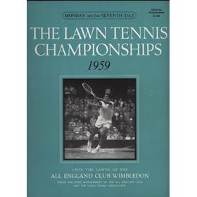 WIMBLEDON CHAMPIONSHIPS 1959 (DAY 7) TENNIS PROGRAMME