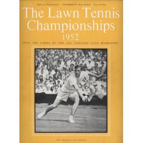 WIMBLEDON CHAMPIONSHIPS 1952 (DAY 4) TENNIS PROGRAMME