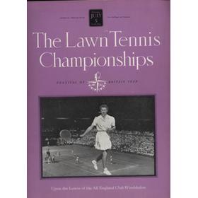 WIMBLEDON CHAMPIONSHIPS 1951 (DAY 10) TENNIS PROGRAMME