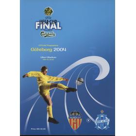 VALENCIA V OLYMPIQUE DE MARSEILLE 2004 (UEFA CUP FINAL) FOOTBALL PROGRAMME
