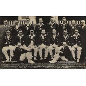 AUSTRALIA 1926 CRICKET POSTCARD