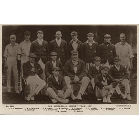 AUSTRALIA 1921 CRICKET POSTCARD
