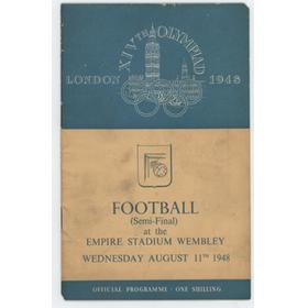 LONDON OLYMPICS 1948 - GREAT BRITAIN V YUGOSLAVIA (FOOTBALL SEMI-FINAL) PROGRAMME