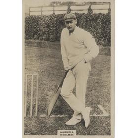 JOE MURRELL (KENT & MIDDLESEX) LARGE "PINNACE" CARD - ALSO PLAYED FOR ARSENAL