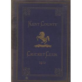 KENT COUNTY CRICKET CLUB 1912 [BLUE BOOK]