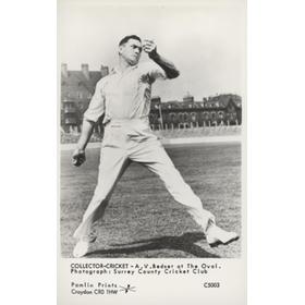 ALEC BEDSER (SURREY & ENGLAND) CRICKET POSTCARD