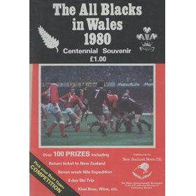 THE ALL BLACKS IN WALES 1980 - CENTENNIAL SOUVENIR