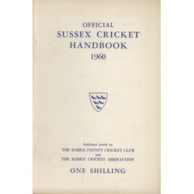 OFFICIAL SUSSEX CRICKET HANDBOOK 1960