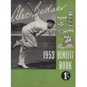 ALEC BEDSER (SURREY) 1953 CRICKET BENEFIT BROCHURE