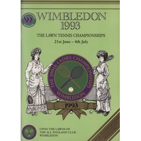 WIMBLEDON CHAMPIONSHIPS 1993 TENNIS PROGRAMME