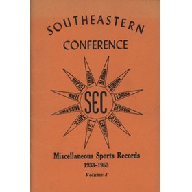 THE OFFICIAL SOUTHEASTERN CONFERENCE SPORTS RECORD BOOK FOR 1953