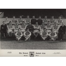 ARSENAL FOOTBALL CLUB 1961-62 TEAM PHOTOGRAPH