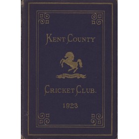 KENT COUNTY CRICKET CLUB 1923 [BLUE BOOK]