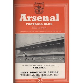 ARSENAL 1952-53 (LEAGUE CHAMPIONS) BOUND SET OF HOME FOOTBALL PROGRAMMES