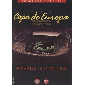 A.C. MILAN V STEAUA BUCHAREST 1989 (EUROPEAN CUP FINAL) FOOTBALL PROGRAMME