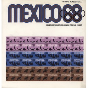 MEXICO 68 - OLYMPIC NEWSLETTER 27 / FOURTH EDITION OF PRE-OLYMPIC STAMPS