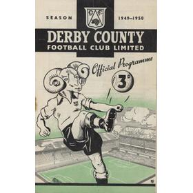 DERBY COUNTY V ASTON VILLA 1949-50 FOOTBALL PROGRAMME