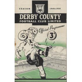 DERBY COUNTY V MANCHESTER UNITED 1949-50 FOOTBALL PROGRAMME