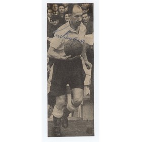 RON BURGESS (TOTTENHAM HOTSPUR) SIGNED MAGAZINE PHOTOGRAPH