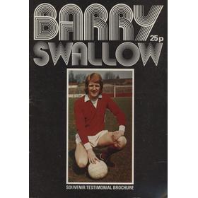 BARRY SWALLOW (YORK CITY) TESTIMONIAL MATCH BROCHURE 1976-77