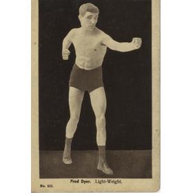 FRED DYER (WALES) BOXING POSTCARD