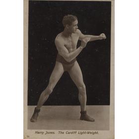HARRY JONES (WALES) BOXING POSTCARD