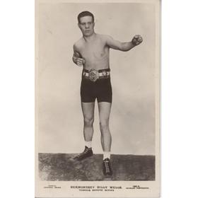 BERMONDSEY BILLY WELLS BOXING POSTCARD