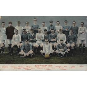 MANCHESTER CITY 1906-07 FOOTBALL POSTCARD 