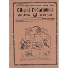 TOTTENHAM HOTSPUR V BOURNEMOUTH & B.A. (RESERVES) 1938-39 FOOTBALL PROGRAMME