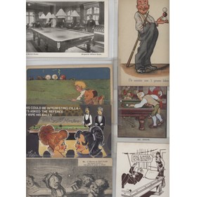 BILLIARDS RELATED POSTCARDS X 11
